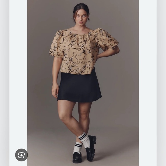 Anthropologie Maeve Puff-Sleeve Top - Picture 7 of 13